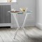 Armen Living Naomi Round Glass and Brushed Stainless Steel Bar Table LCNMDIGLBS - alternate 5